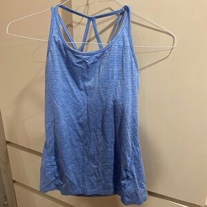 Blue workout tank